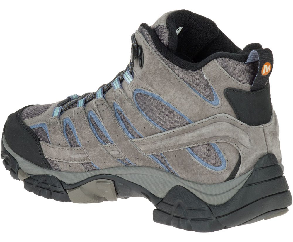 Botas Senhora - Merrell Moab 2 Mid Waterproof Wide Width - Cinzentas - NRS083274
